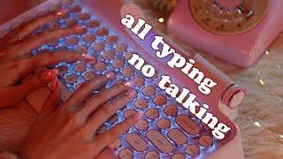 Extremely Relaxing Keyboard Typing ASMR no speaking [upl. by Sheelagh]