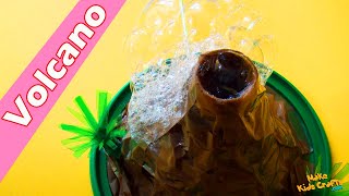 How to make a Simple Volcano  Volcano Model Making  Volcano Eruption  Homemade Volcano Craft DIY [upl. by Hairom]