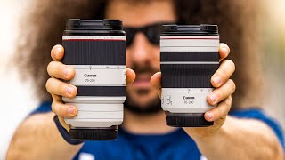 CANON RF 70200 f4 REVIEW vs CANON RF 70200 f28 [upl. by Magdalena]