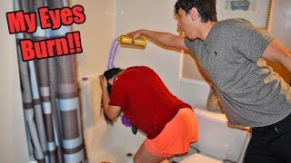 Shampoo Prank On Girlfriend Gone Wrong [upl. by Camey]