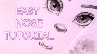 ♡How to Draw Noses Easy♡ [upl. by Dimond505]