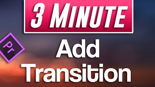 Premiere Pro  How to Add Transitions Between Clips [upl. by Vedette782]