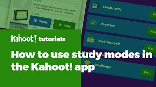 How to use study modes in the Kahoot app [upl. by Ainerbas38]