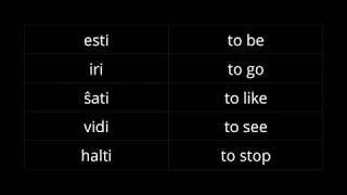 Esperanto 101 Basic Verbs [upl. by Eirrot984]