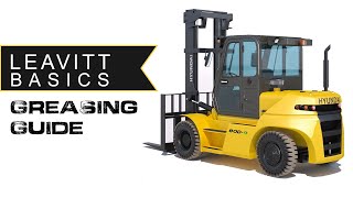 Forklift Greasing Guide  How to Grease a Forklift  Leavitt Machinery LEAVITT BASICS [upl. by Aleekat]