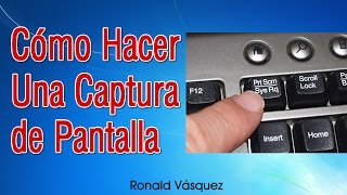 Como hacer una Captura de Pantalla en PC o Laptop [upl. by Santana862]