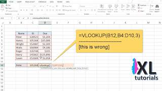 Vlookup Returning Wrong Value [upl. by Dielu689]