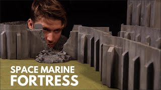 Build a SPACE MARINE FORTRESS DIY Terrain Crafting for Warhammer 40k [upl. by Ydnim494]