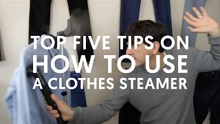 Top 5 Tips on How To Use A Clothes Steamer [upl. by Trojan]