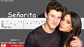 Shawn Mendes Camila Cabello  Señorita Guitar Tutorial [upl. by Bryanty]