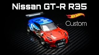 Nissan GTR R35 liberty walk hot wheels custom [upl. by Camfort]