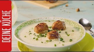 Blumenkohlsuppe mit Hackfleisch 🥄  REWE Deine Küche [upl. by Emil]