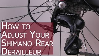 How to Adjust your Shimano Rear Derailleur  CGT  Bike School [upl. by Erodeht]