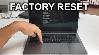 How to Restore Reset a Macbook Pro A1706 to Factory Settings ║OS X High Sierra [upl. by Peednama128]