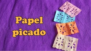 Papel Picado Miniatura  Diseños Faciles [upl. by Isma]