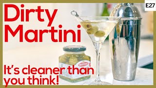 Dirty Martini Recipe with Gin  How to make the perfect Dirty Martini [upl. by Narra]