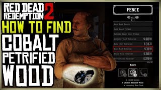 HOW TO GET THE COBALT PETRIFIED WOOD FOR THE BOAR TUSK TALISMAN  RED DEAD REDEMPTION 2 [upl. by Sissel]