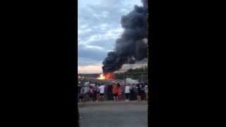 New Jersey Turnpike Accident Explosion [upl. by Symon]