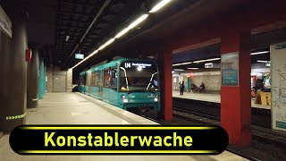 UBahn Station Konstablerwache  Frankfurt 🇩🇪  Walkthrough 🚶 [upl. by Hanzelin621]