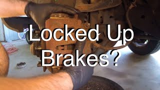 How To Diagnose a Locked Up Brake Caliper andor Dragging Brakes [upl. by Ahc447]