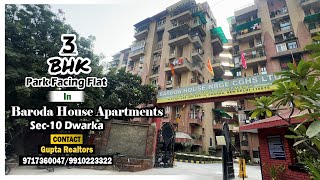 BarodaHouse Apartments  3 BHK PARK FACING FLAT IN SEC10  DWARKA  Call 9717360047 [upl. by Sweet]