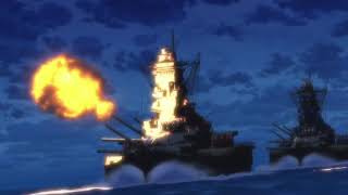 Yamatoclass battleships firing compilation  Haifuri The Movie [upl. by Rutra]