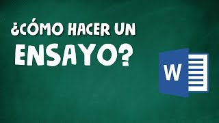 CÓMO HACER UN ENSAYO ACADÉMICO [upl. by Ellebasi]