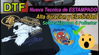 ⭐ DTF  Tutorial y proceso de estampado sobre Algodon⭐ [upl. by Penn438]