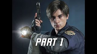 RESIDENT EVIL 2 REMAKE Walkthrough Part 1  Leon Kennedy Campaign Story Lets Play RE2 Remake [upl. by Gonagle]