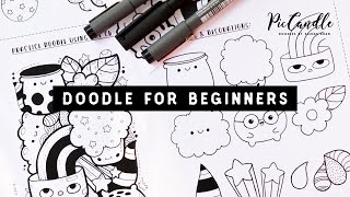 Doodle for Beginners  Draw with Me StepbyStep [upl. by Nirol]