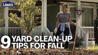 9 Easy Yard CleanUp Tips for Fall [upl. by Norabal]