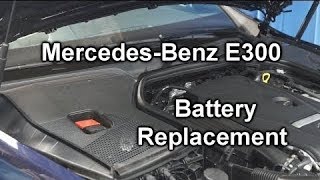 MercedesBenz E300E320E350E400E550 20052019  New Battery Install [upl. by Naivat]