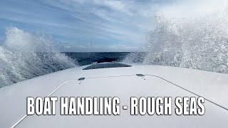 HOW TO DRIVE A BOAT IN ROUGH SEAS  BIG OCEAN SWELLS [upl. by Alf]