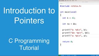 Introduction to Pointers  C Programming Tutorial [upl. by Leahcimnhoj]