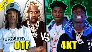 OTF LIL DURKS CREW VS 4KT NBA YOUNGBOYS CREW [upl. by Notseh]