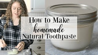 Homemade Natural Toothpaste Coconut Mint [upl. by Hanna252]