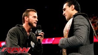 CM Punk challenges new World Heavyweight Champion Alberto Del Rio to a match Raw June 17 2013 [upl. by Anotal]