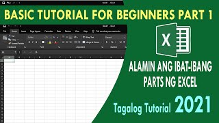 Microsoft Excel tutorial for beginners Tagalog 2021 [upl. by Llertnom]