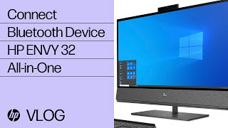 Connecting a Bluetooth Keyboard and Mouse to the HP Envy 32 AllinOne  HP How To For You  HP [upl. by Okihcim253]