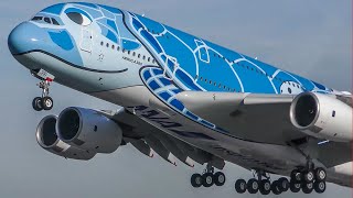 60 MINUTES PURE AVIATION  AIRBUS A380 BOEING 747 AIRPLANE compilation  4K [upl. by Annaeoj886]