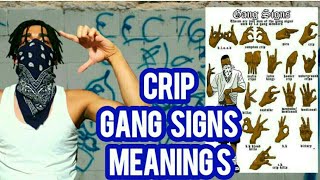 CRIP GANG SIGNS MEANINGS [upl. by Uel369]