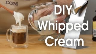 DIY whipped cream in 60 seconds [upl. by Gurolinick]