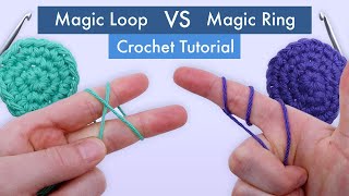 How to Crochet the Best Magic Loop and Magic Ring aka Magic Circle  Easy Beginner Tutorial [upl. by Nilecoj]