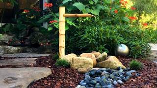 How to Install a Bamboo Fountain  Zen Gardening [upl. by Noma]