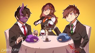 Sykkuno asks Corpse out to Dinner Among Us Animation [upl. by Valaree]