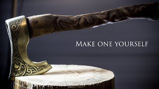 Making Viking Axe from the Cheapest Bought Axe [upl. by Aicargatla]