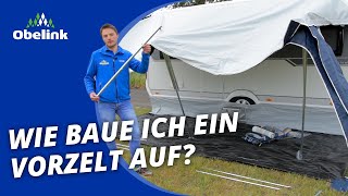 Vorzelt aufbauen  Wie baue ich ein Vorzelt auf  Obelink [upl. by Holna]