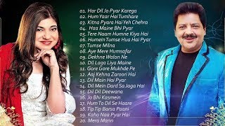 BEST Songs Udit Narayan amp Alka Yagnik  Evergreen romantic songs  Awesome Duets  SUPERHIT JUKEBOX [upl. by Spatola]