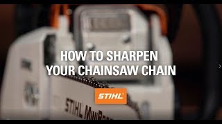 How to Sharpen Your Chainsaw Chain [upl. by Yecak]