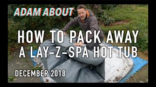 How to deflate amp pack away a LayZSpa hot tub for winter [upl. by Mialliw818]